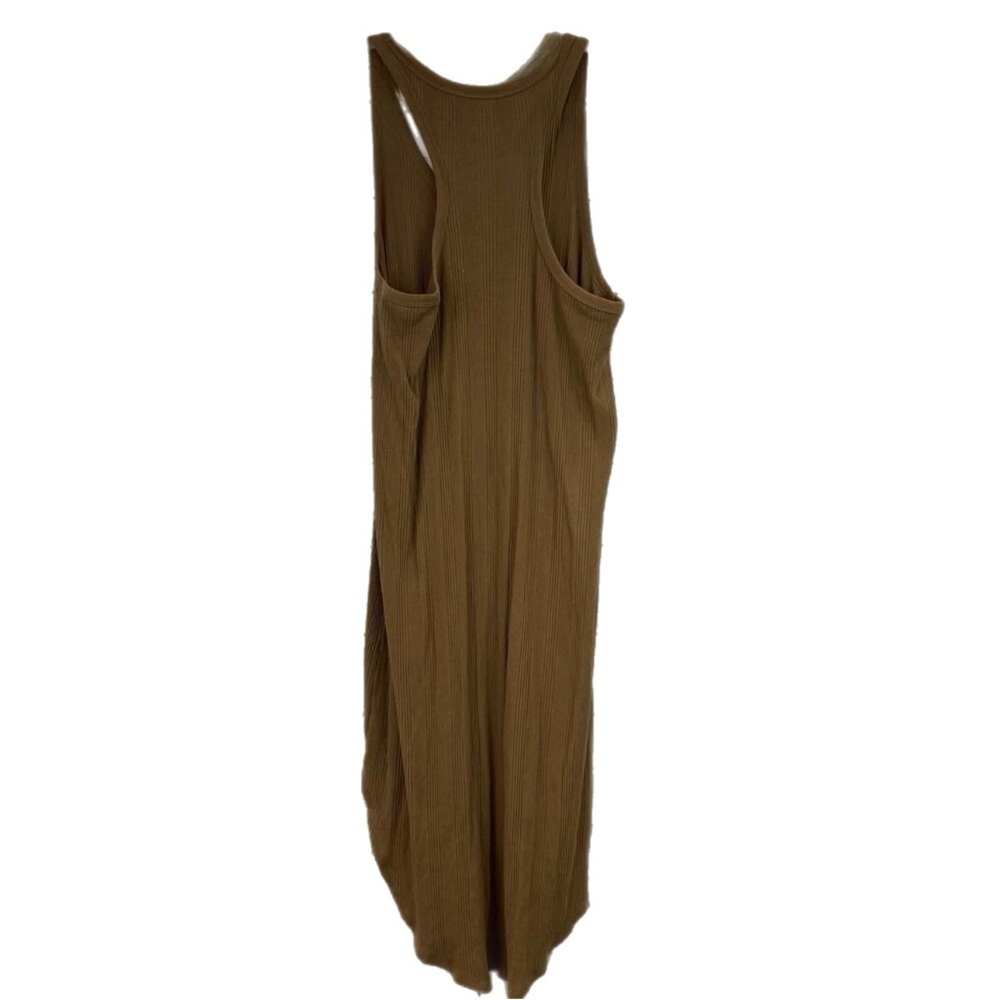 New with tags Aerie Ribbed Midi Razorback Cover Up dress in brown - Picture 3 of 3